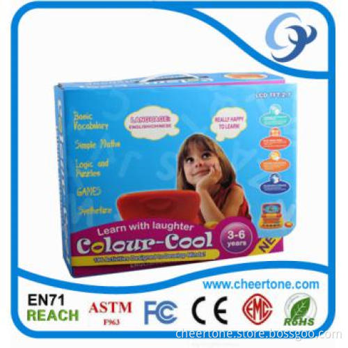 color screen educational toys kids learning laptop